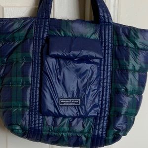 Vineyard Vines Charleston Green Block Puffer Tote